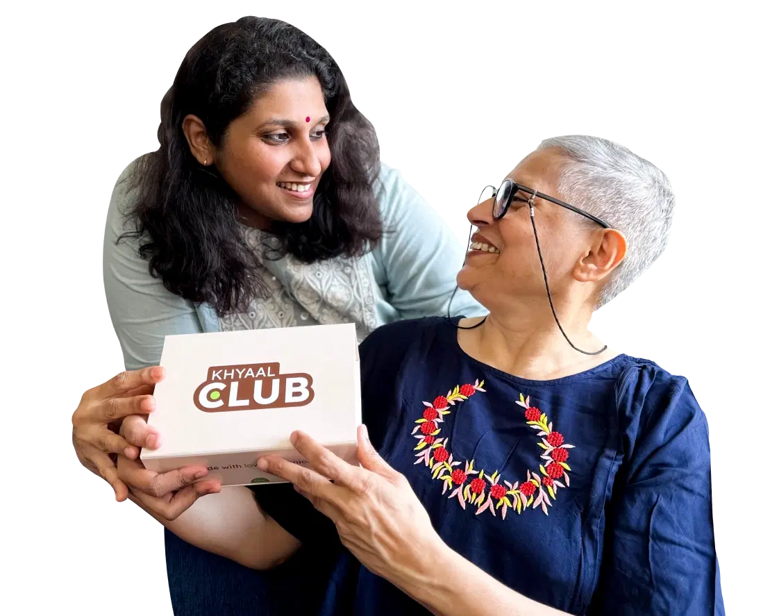 A daughter gifting her mother a Khyaal Club membership