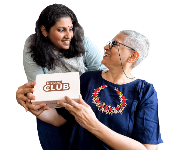 A daughter gifting her mother a Khyaal Club membership